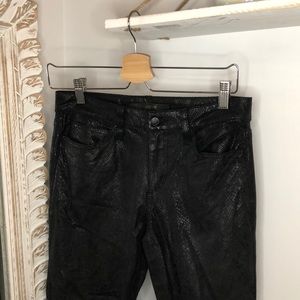 Joe's SOFT Synthetic Leather SNAKE Print Pants
